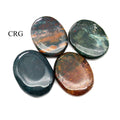 SET OF 2 - Bloodstone Palm Stone / 50mm AVG