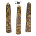 SET OF 2 - Calligraphy Jasper Obelisk Towers / 3-5" AVG