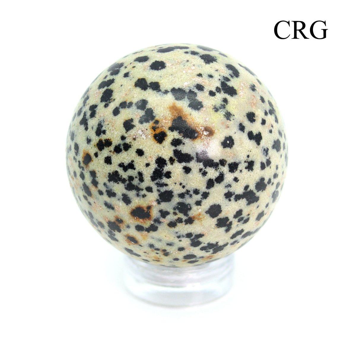 SET OF 2 - Dalmatian Jasper Spheres / 25-40mm AVG