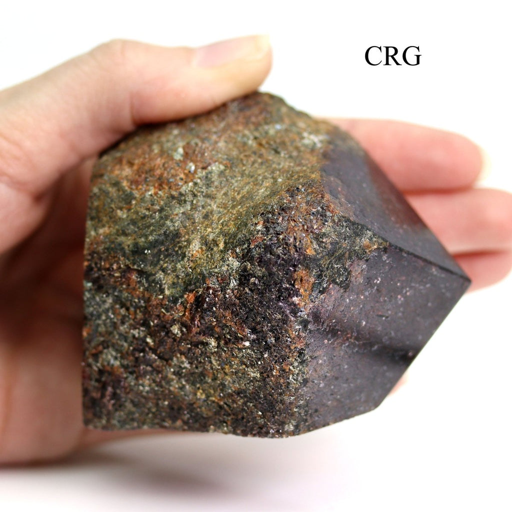 SET OF 2 - Garnet Top Polished Point from India