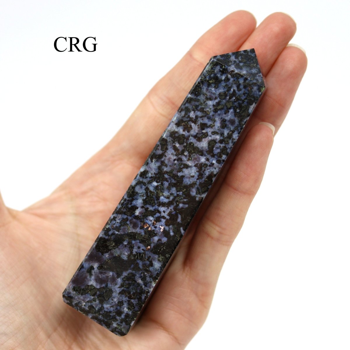 SET OF 2 - Indigo Gabbro Mixed Shaped Towers / 3-5" Avg