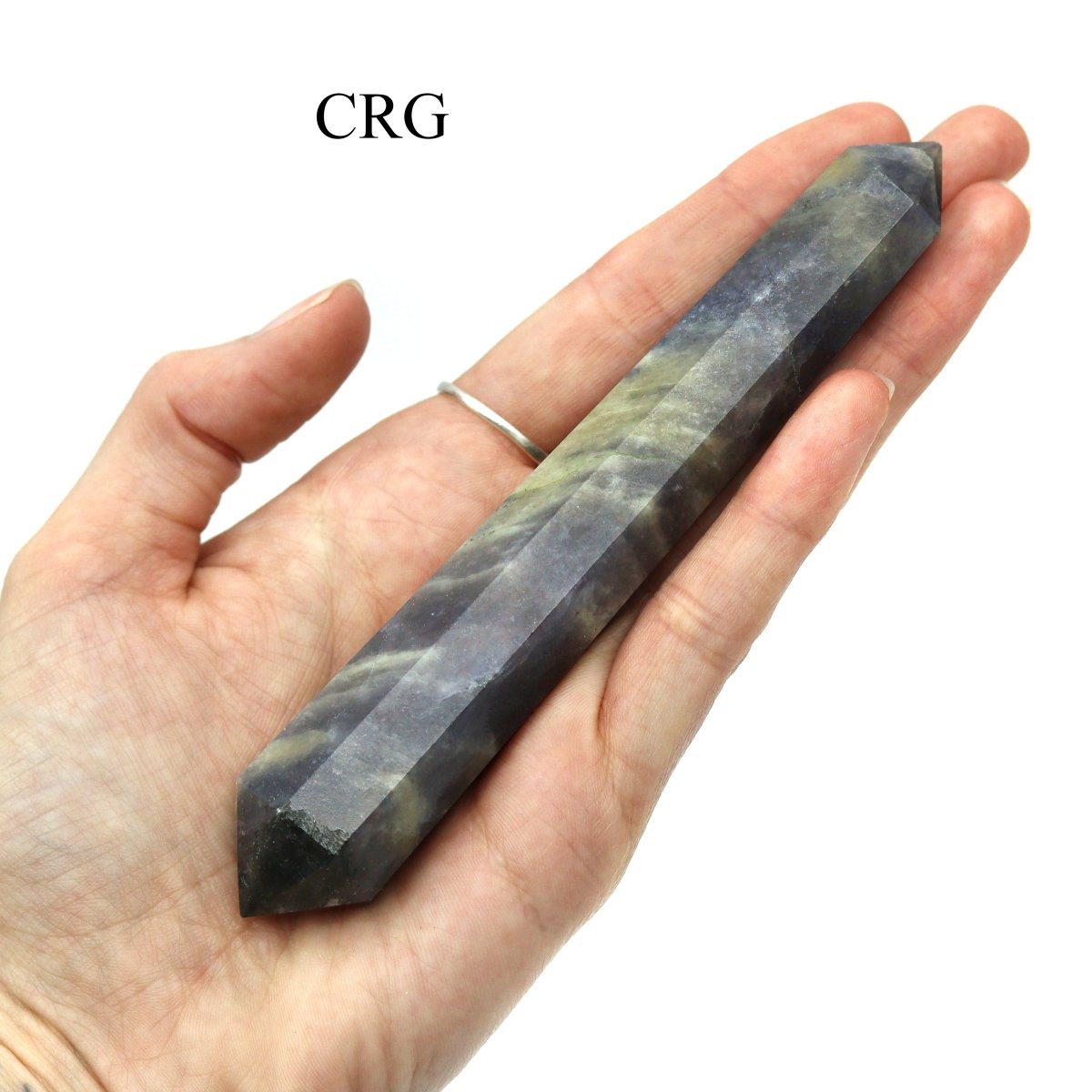 SET OF 2 - Iolite Double Terminated Wands / 3-5" AVG