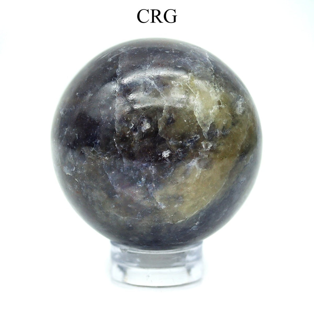 SET OF 2 - Iolite Spheres / 25-40mm AVG