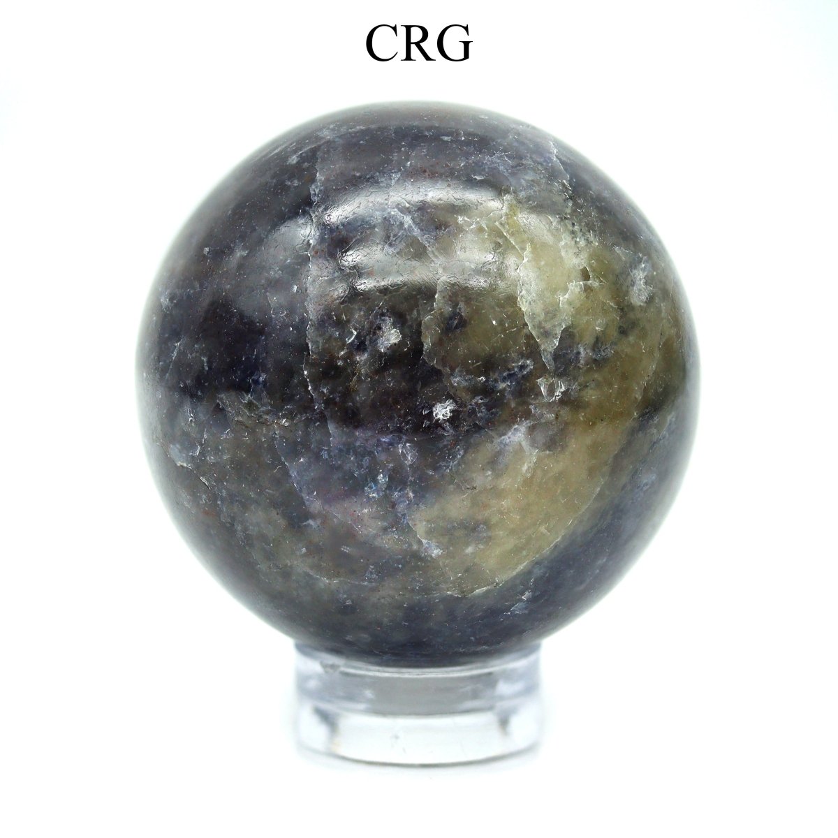 SET OF 2 - Iolite Spheres / 25-40mm AVG