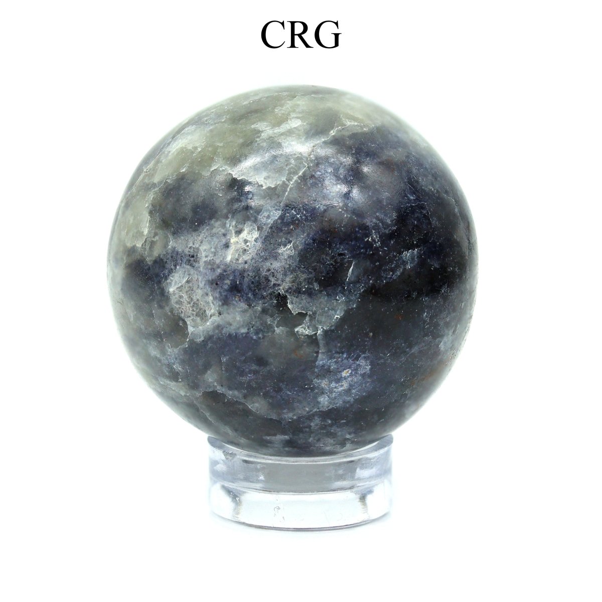 SET OF 2 - Iolite Spheres / 25-40mm AVG