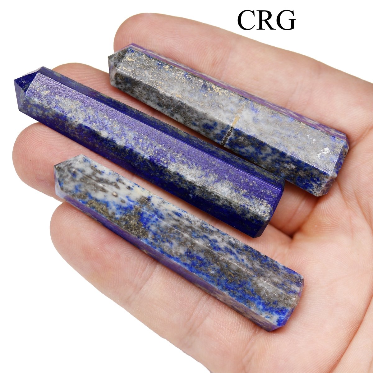 SET OF 2 - Lapis Gemstone Obelisk Point / 2-3" AVG