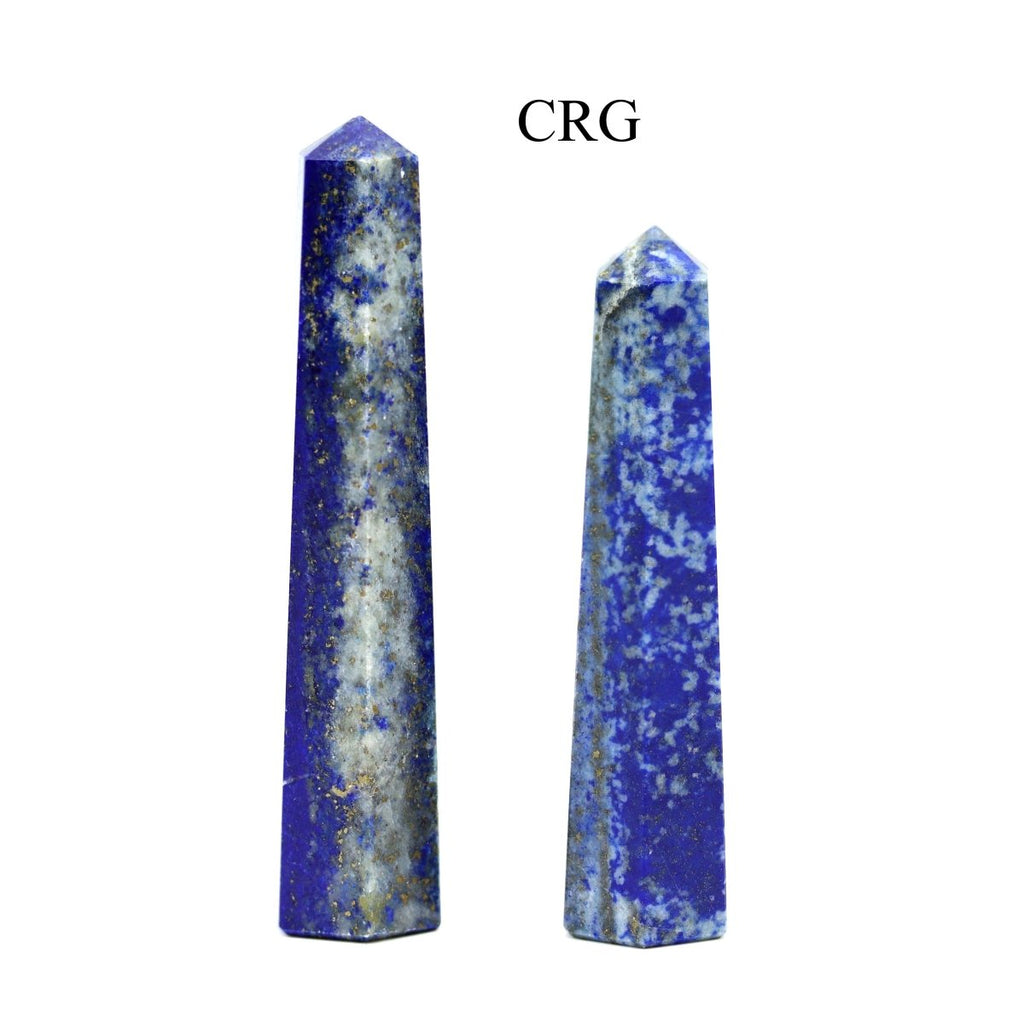 SET OF 2 - Lapis Gemstone Obelisk Point / 2-3" AVG
