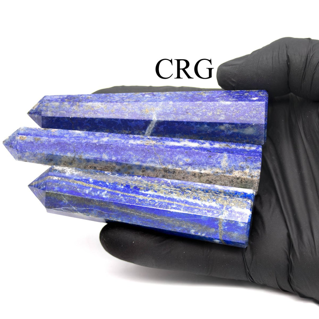 SET OF 2 - Lapis Obelisk Towers / 3-5" AVG
