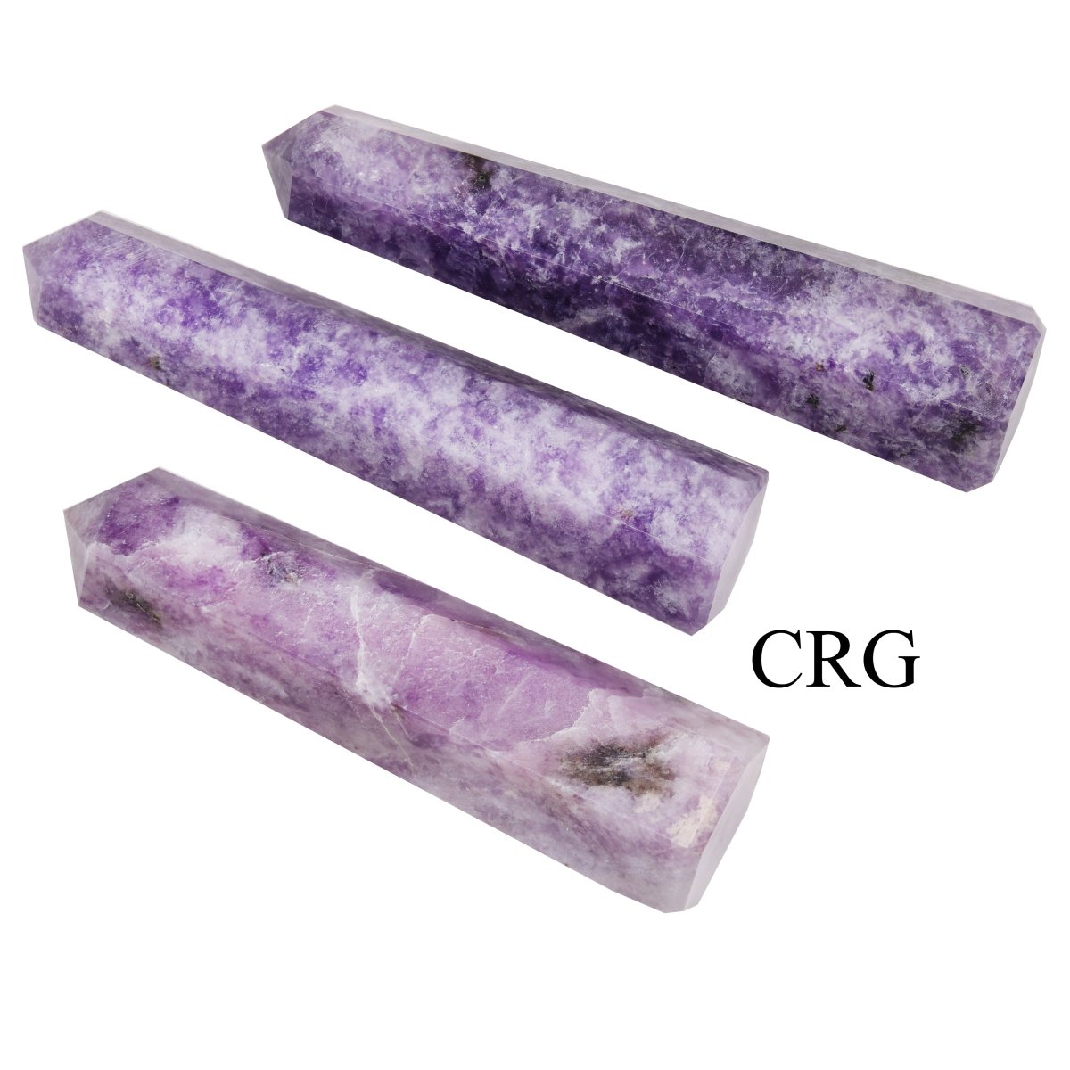 SET OF 2 - Lepidolite Gemstone Obelisk Point / 2-3" AVG