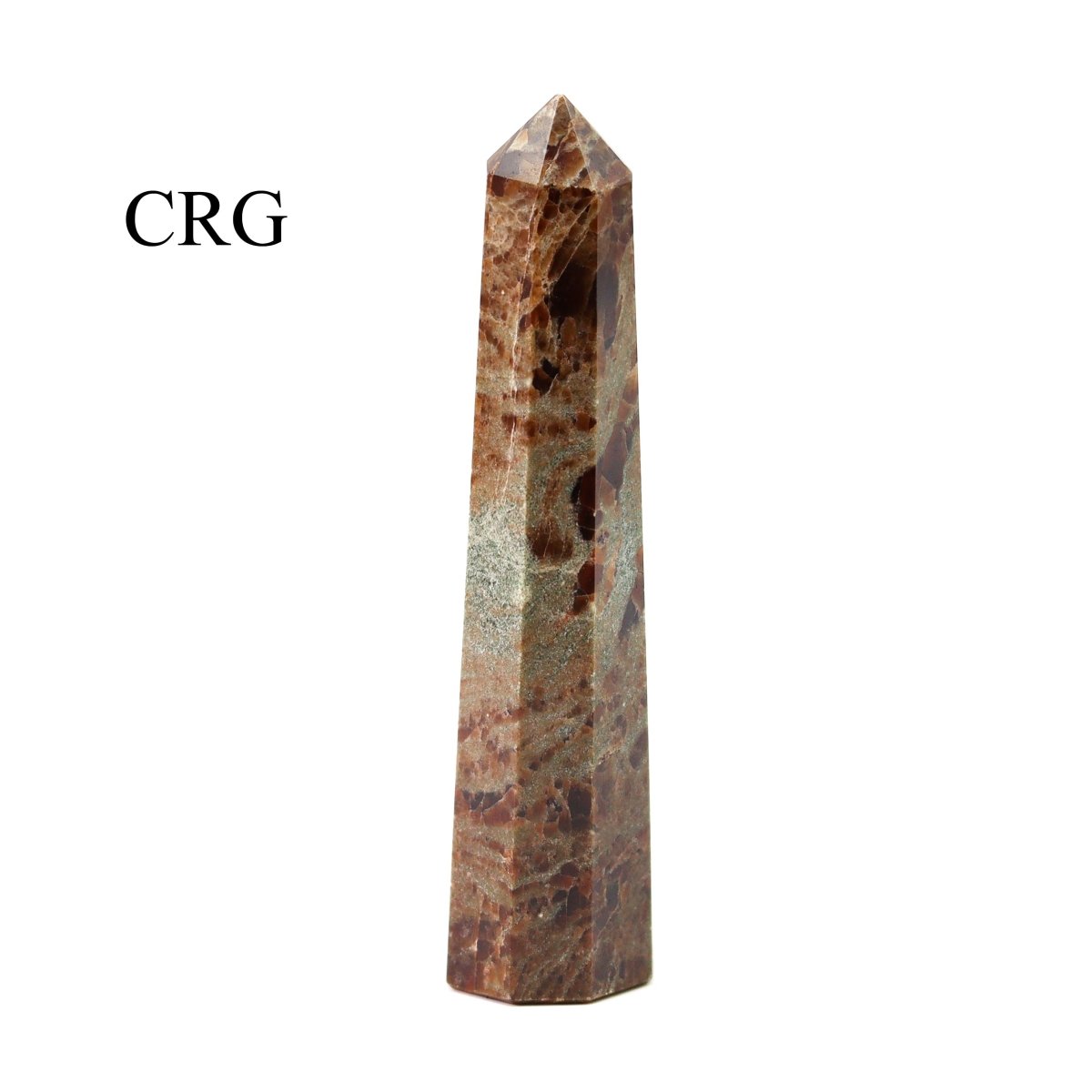 SET OF 2 - Mixed Shape Garnet Towers / 3-5" AVG