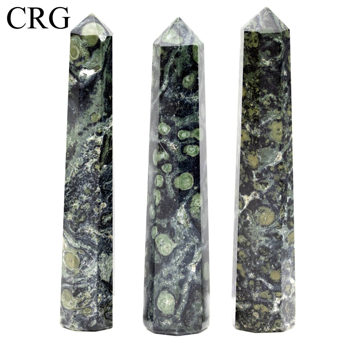 SET OF 2 - Mixed Shape Kambaba Jasper Towers / 3-5" AVG