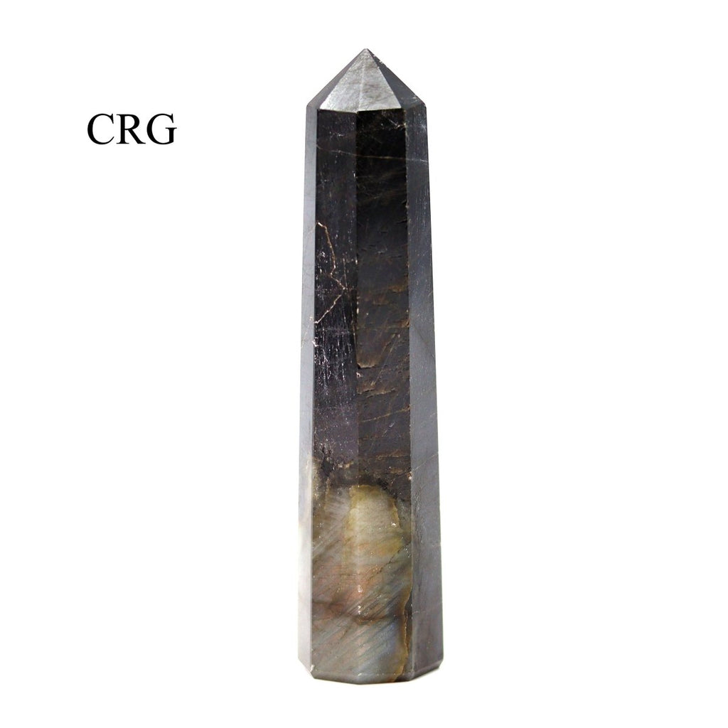 SET OF 2 - Mixed Shape Labradorite Towers / 3-5" AVG