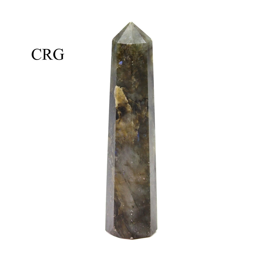 SET OF 2 - Mixed Shape Labradorite Towers / 3-5" AVG