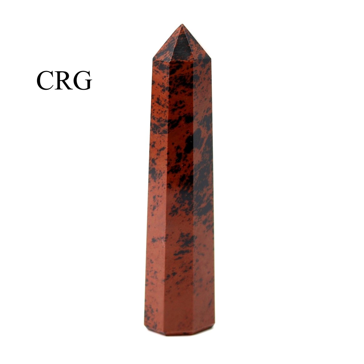 SET OF 2 - Mixed Shape Mahogany Obsidian Towers / 3-5" AVG