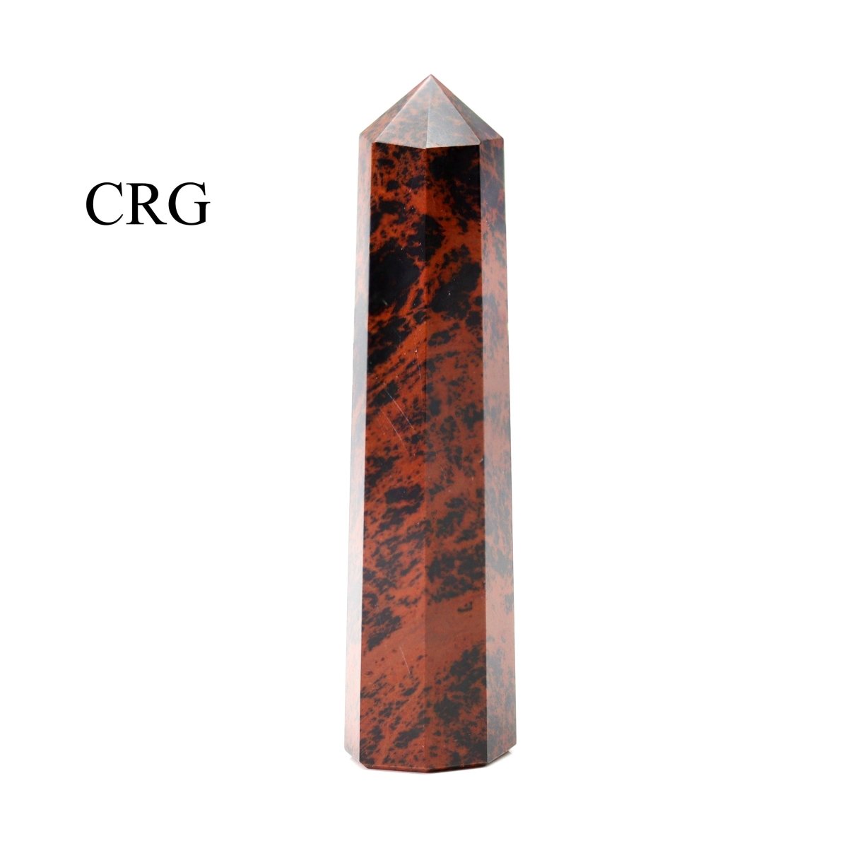 SET OF 2 - Mixed Shape Mahogany Obsidian Towers / 3-5" AVG