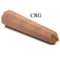 SET OF 2 - Mixed Shape Red Goldstone Towers / 3-5" AVG