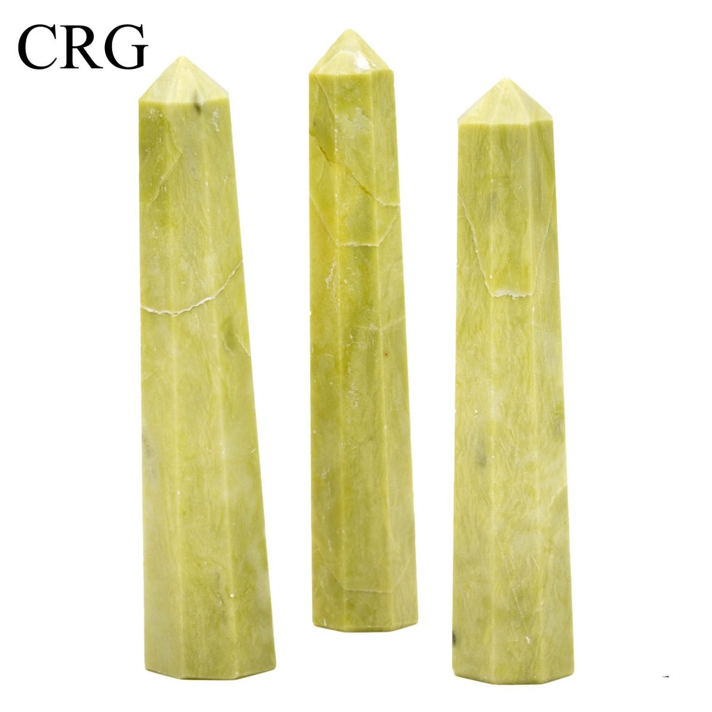 SET OF 2 - Mixed Shape Serpentine Towers / 3-5" AVG