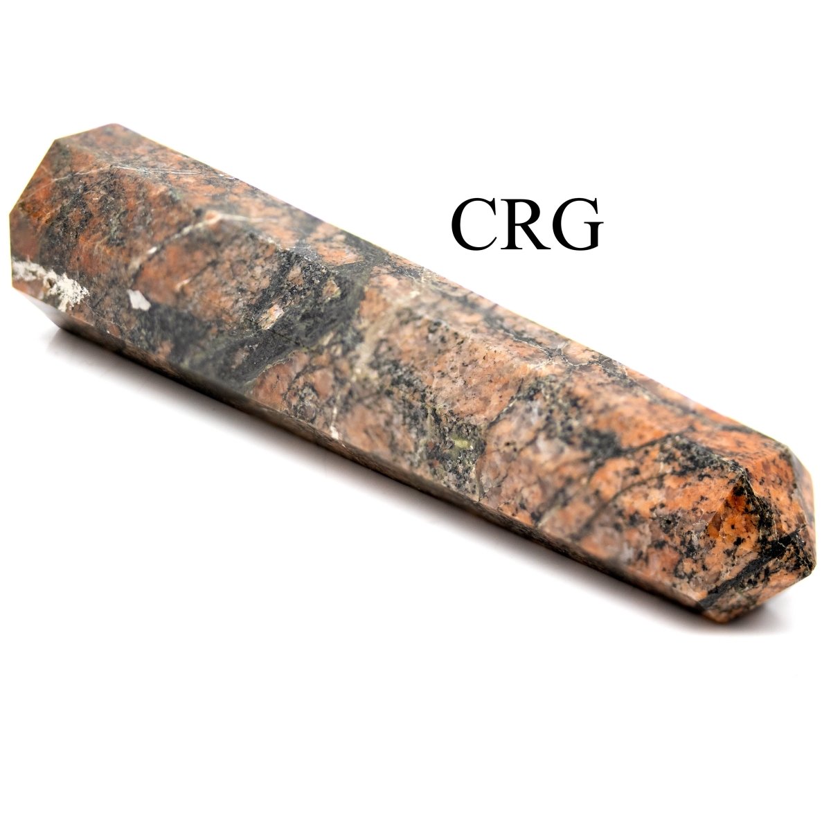 SET OF 2 - Mixed Shape Unakite Towers / 3-5" AVG