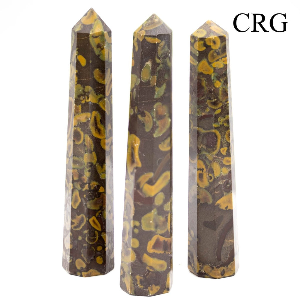SET OF 2 - Mixed Shaped Ajooba Jasper Towers / 3-5" AVG