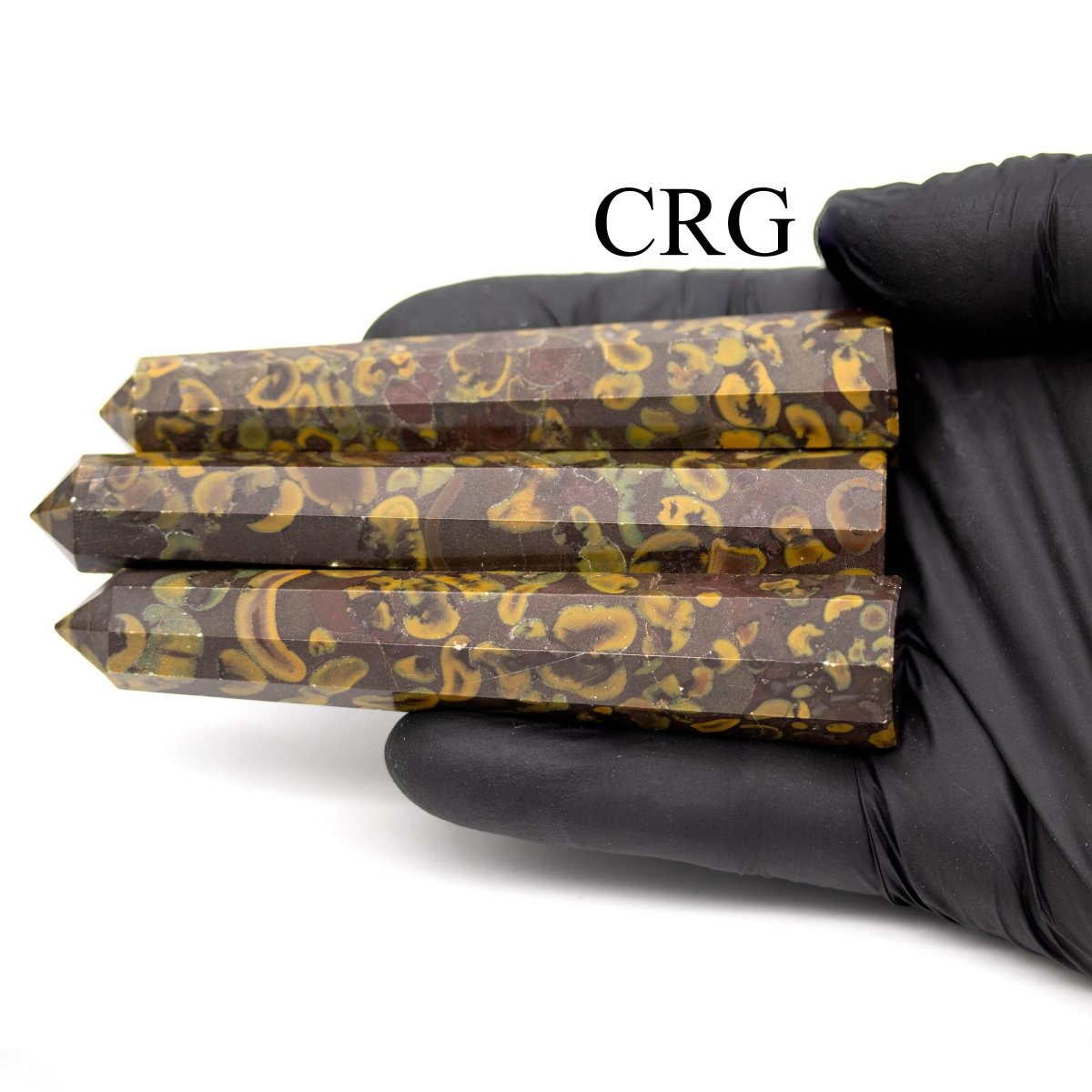 SET OF 2 - Mixed Shaped Ajooba Jasper Towers / 3-5" AVG