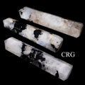 SET OF 2 - Rainbow Moonstone Gemstone Obelisk Point / 2-3" AVG