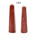 Red Jasper Gemstone Obelisk Point 2-3" avg (2 Pieces)
