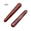 SET OF 2 - Red Jasper Massage Wands / 3-5" AVG