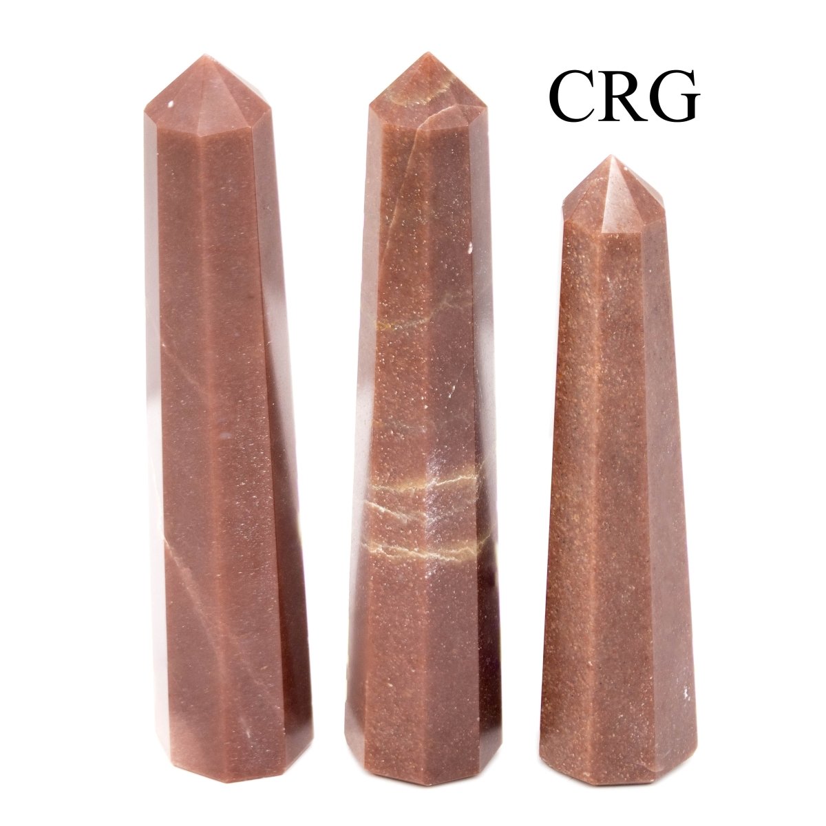 SET OF 2 - Red Jasper Mixed Shaped Towers / 3-5" Avg