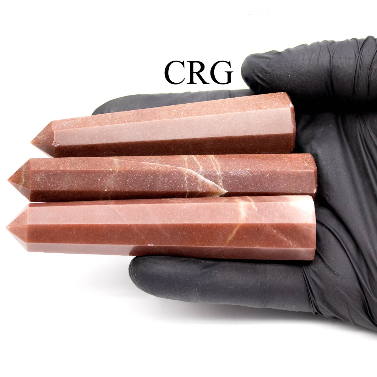 SET OF 2 - Red Jasper Mixed Shaped Towers / 3-5" Avg