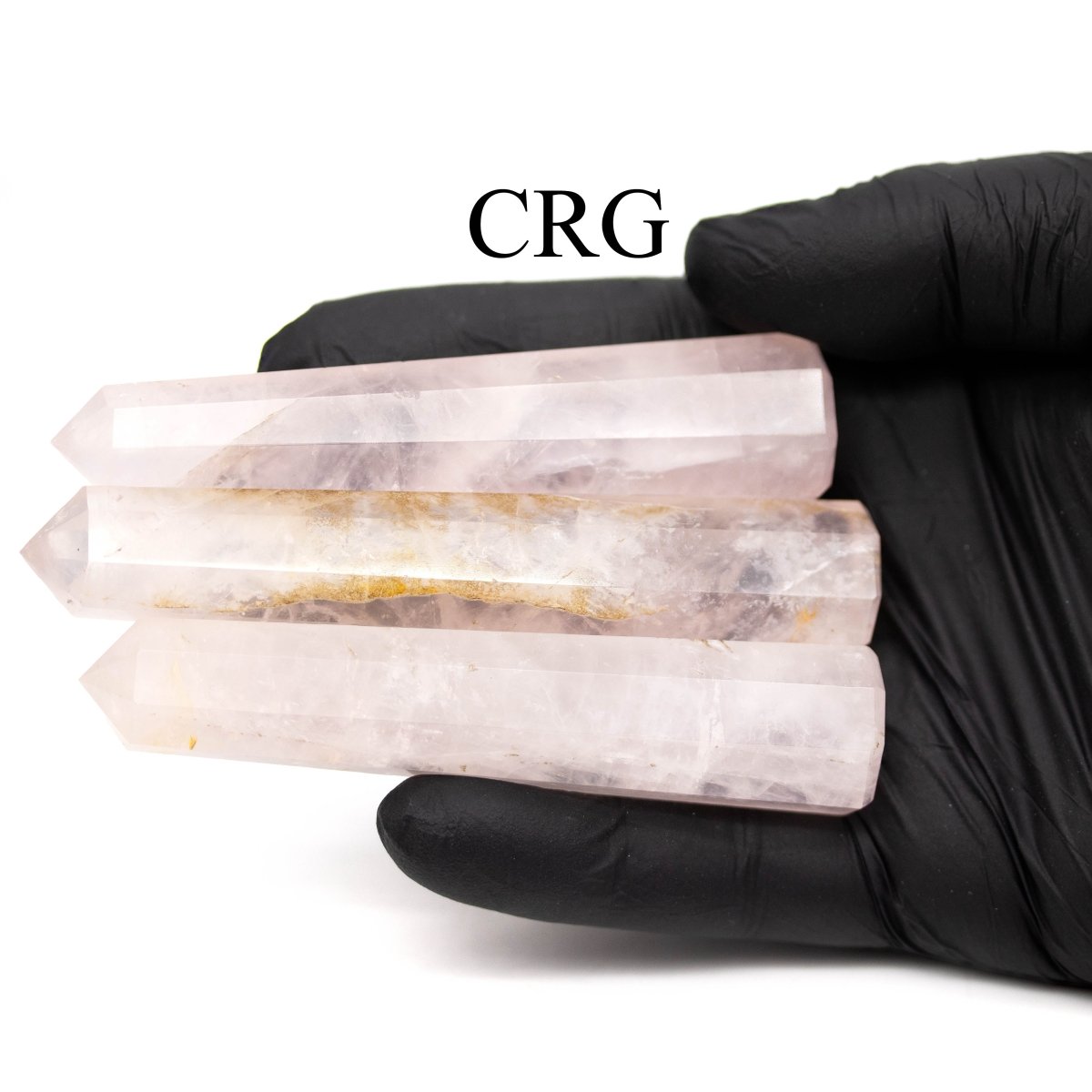 SET OF 2 - Rose Quartz Mixed Shaped Towers / 3-5" Avg