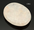 SET OF 2 - Rose Quartz Palm Stones / 50mm Avg