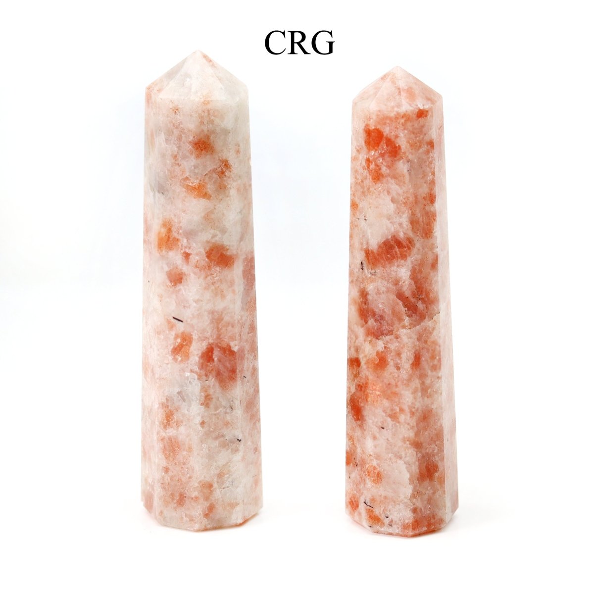 SET OF 2 - Sunstone Mixed Shaped Towers / 3-5" Avg