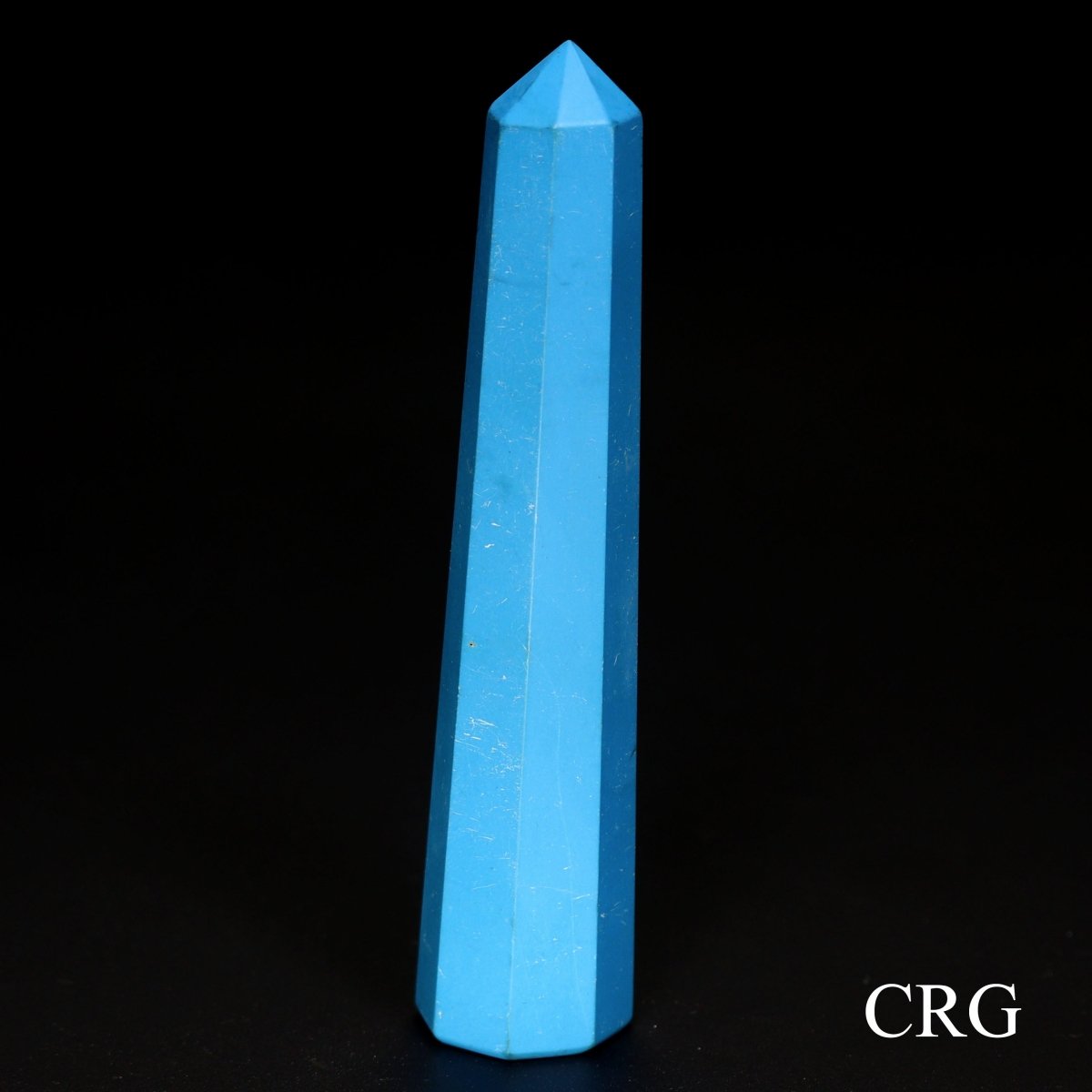 SET OF 2 - Turquoise-Inspired Gemstone Obelisk Point / 4" AVG