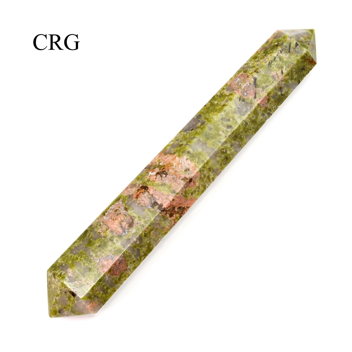 SET OF 2 - Unakite Double Terminated Wand / 3-5" AVG