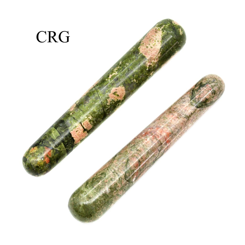 SET OF 2 - Unakite Massage Wands / 3-5" AVG