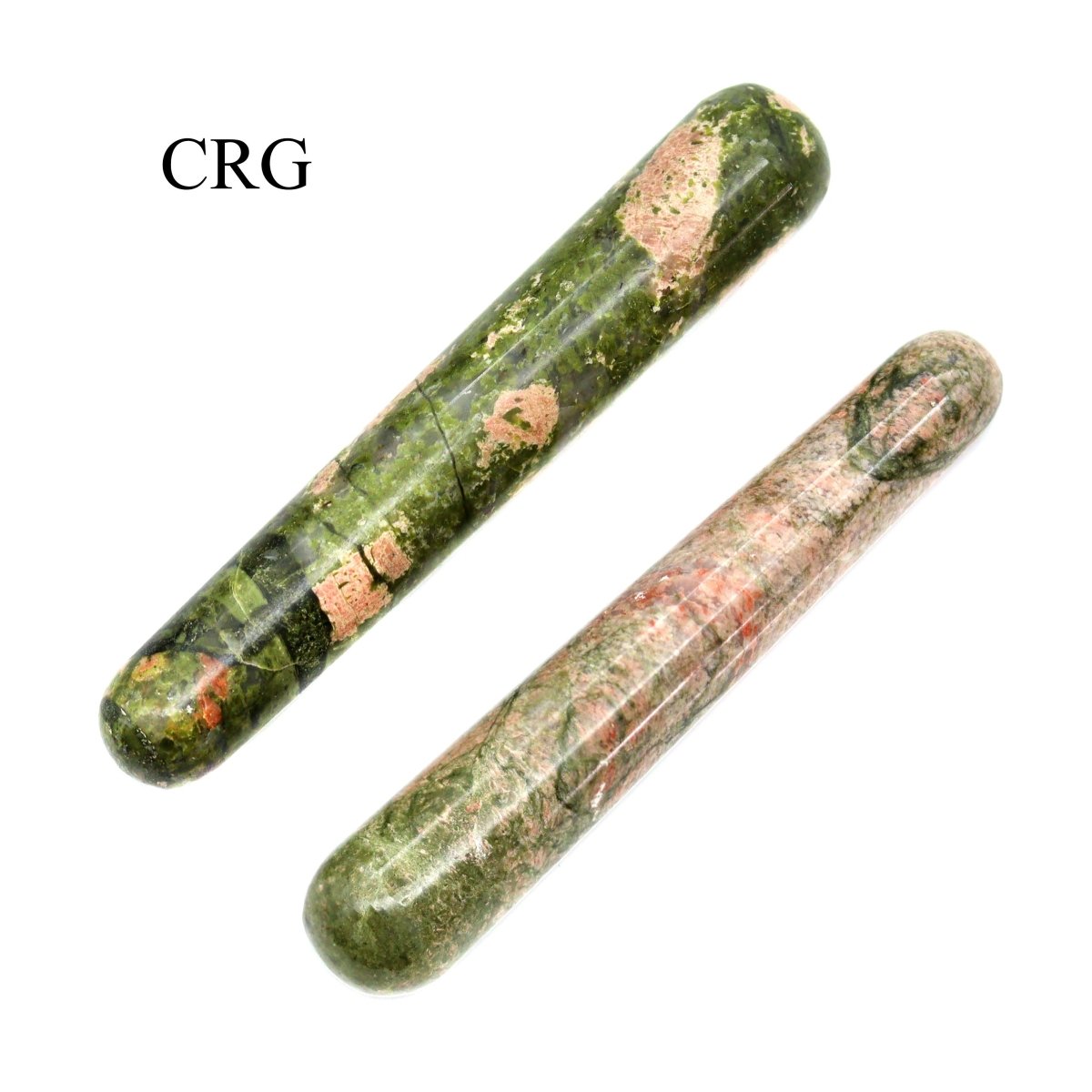 SET OF 2 - Unakite Massage Wands / 3-5" AVG