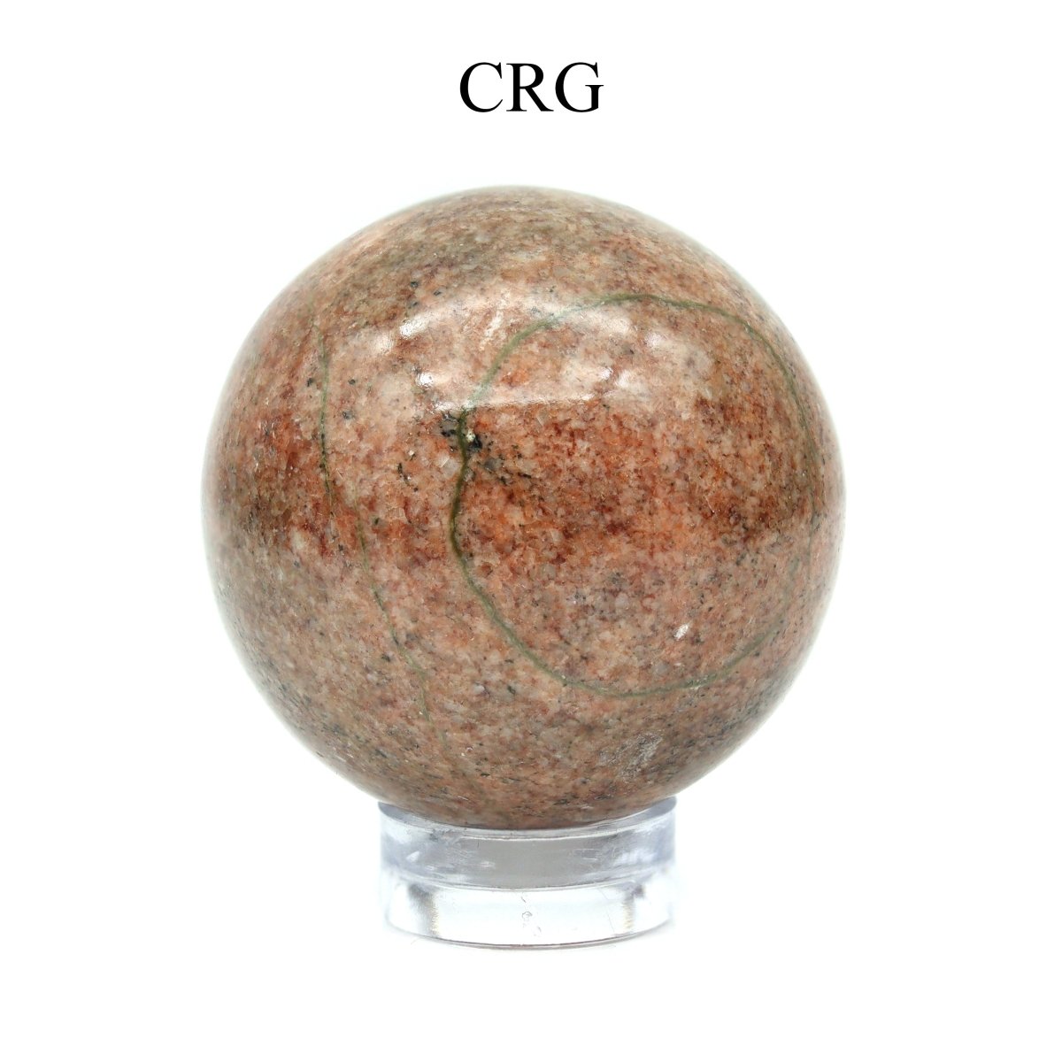 SET OF 2 - Unakite Spheres / 25-40mm AVG
