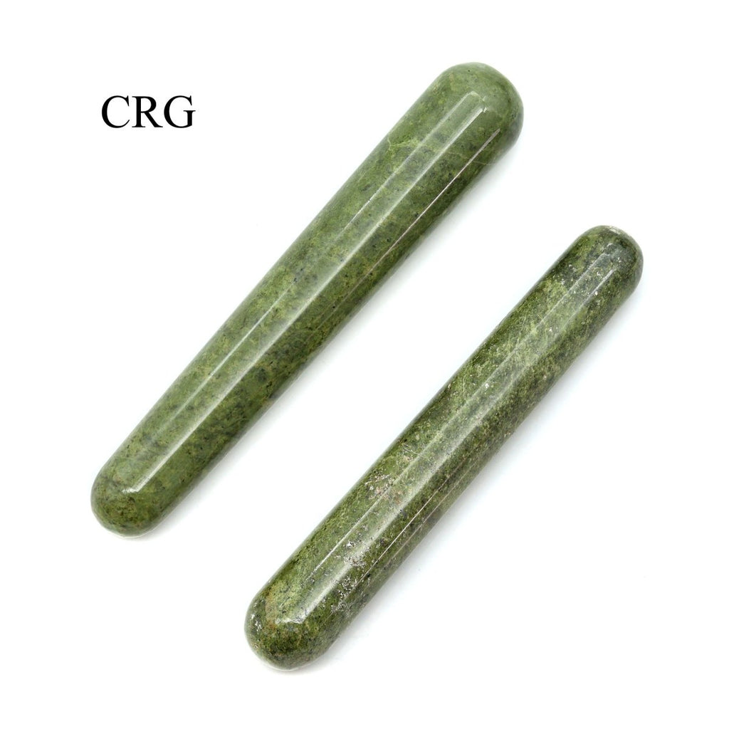 SET OF 2 - Vesuvianite Massage Wands / 3-5" AVG