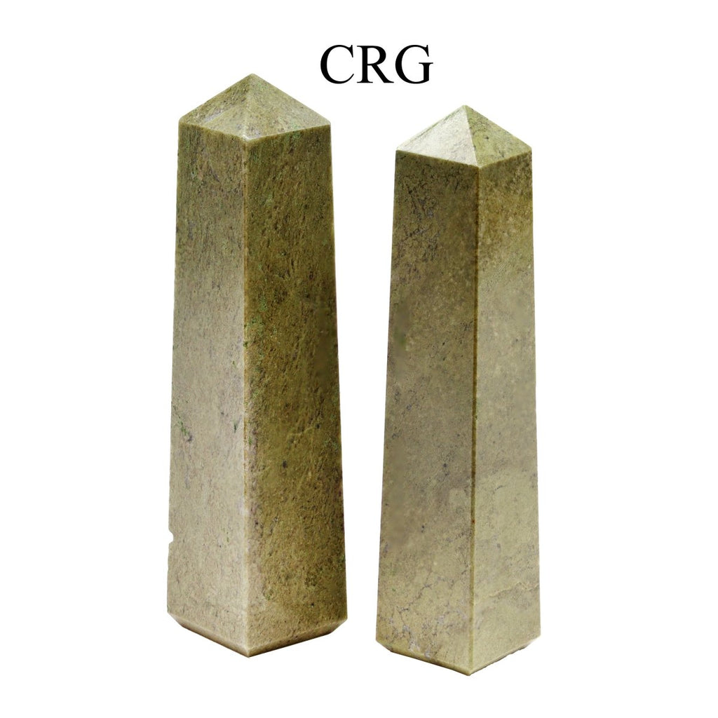 SET OF 2 - Vesuvianite Towers / 3-5" Avg