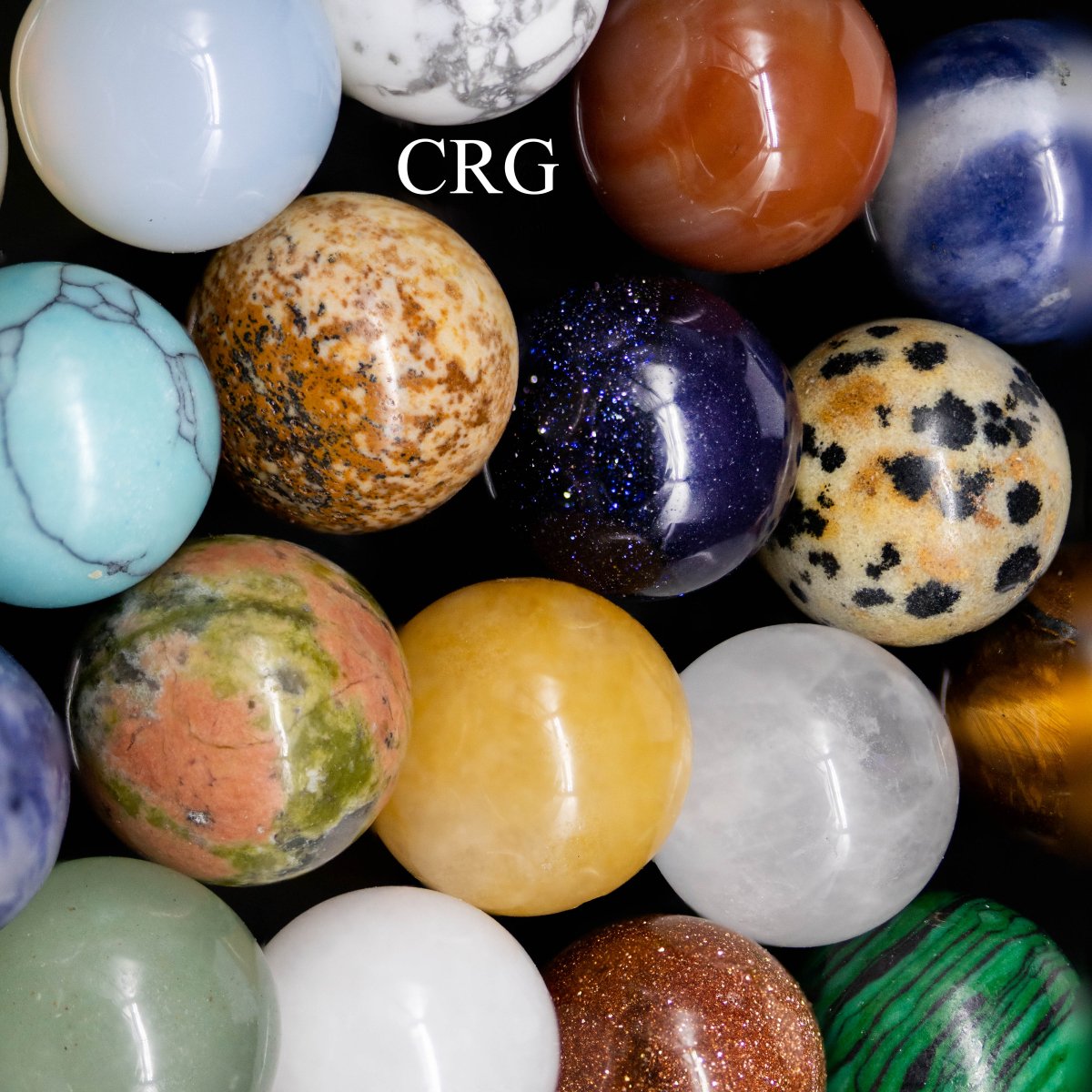 Gemstone Mini Spheres 10-12mm  (20 Pieces)