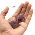 SET OF 3 - Amethyst Chip Orgonite Pyramid / 1" AVG