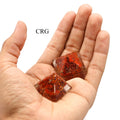SET OF 3 - Red Jasper Chip Orgonite Pyramid / 1" AVG