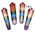 SET OF 4 - 7 Stone Mini Double Terminated Points / 1" AVG