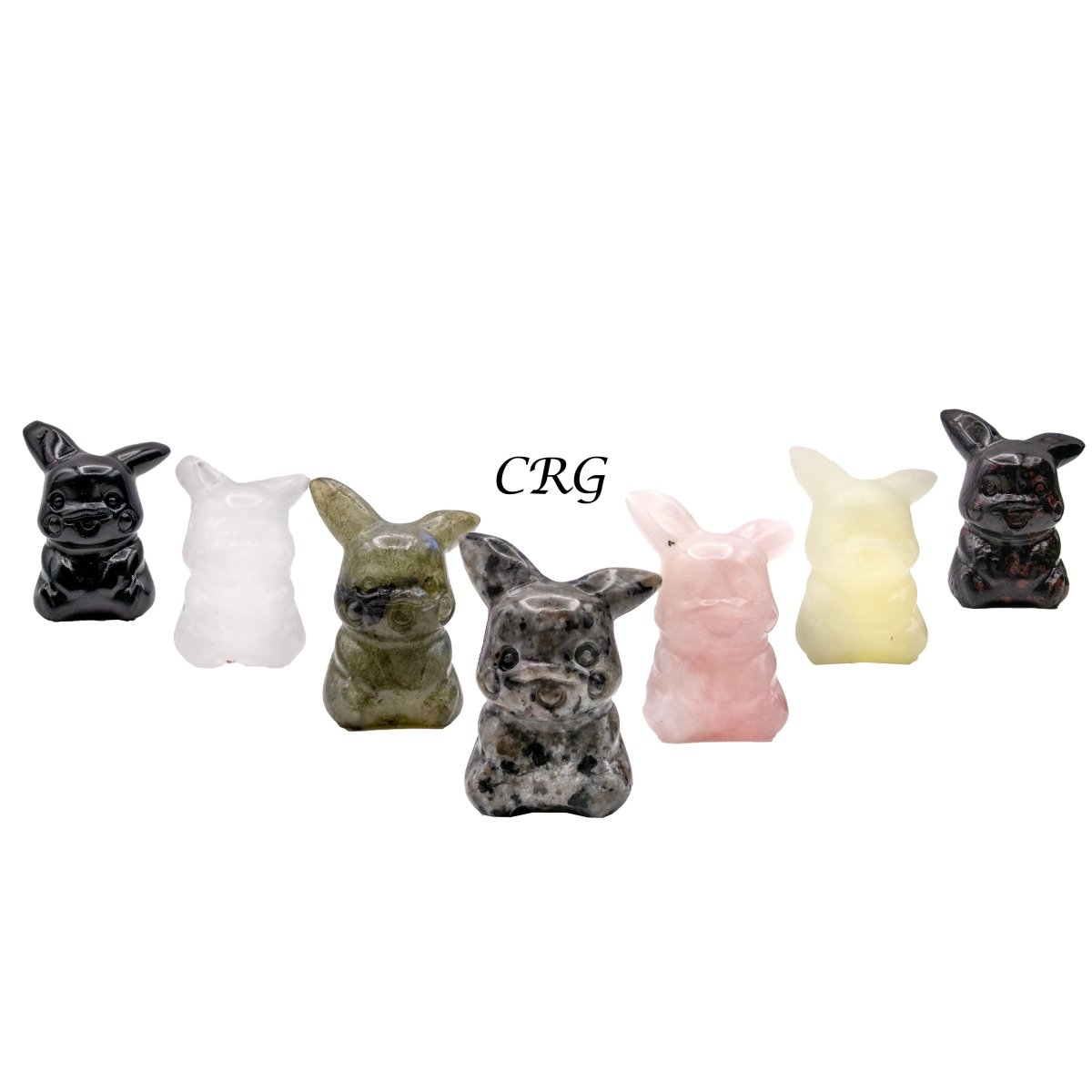 SET OF 4 - Assorted Gemstone 90's Nostalgia Figurine (1" AVG)