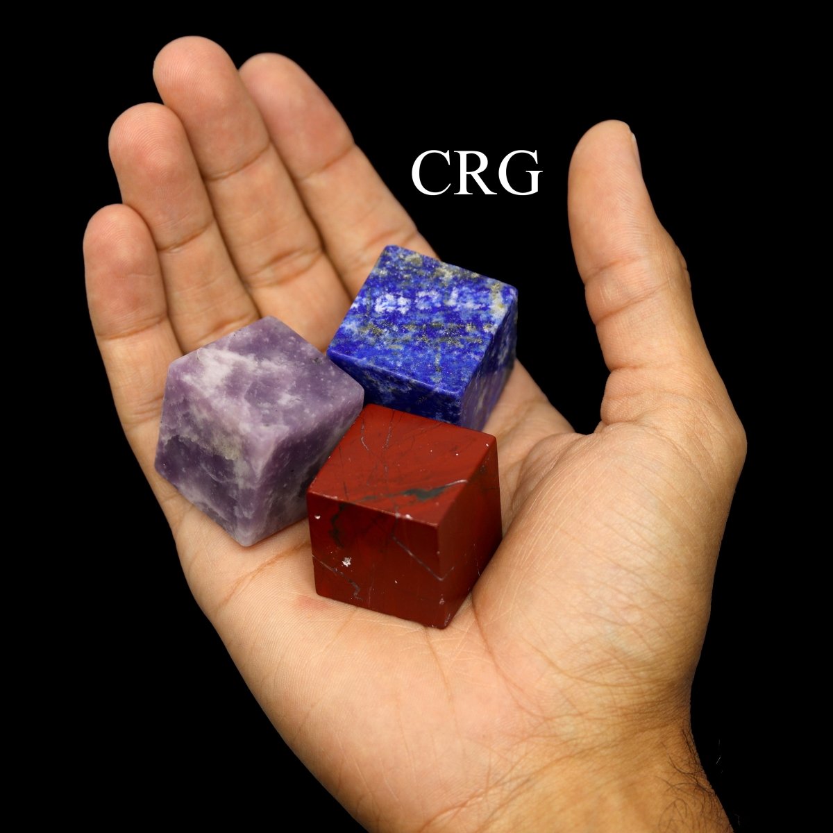 Gemstone Cubes Assortment 30mm (4 Pieces)