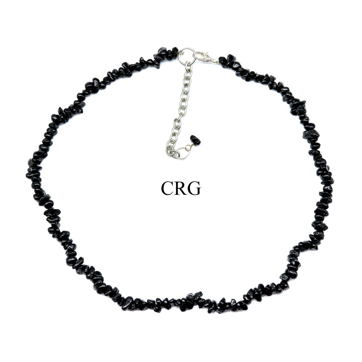 Black Tourmaline Strand Chip Choker Necklace (4 Pieces) (16 Inches)
