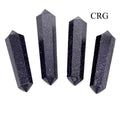 SET OF 4 - Blue Goldstone Mini Double Terminated Points / 1" AVG