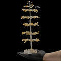 SET OF 4 -Citrine - 500 Gemstone Chip Tree w/ Cluster Base - Silver Wire