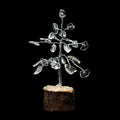 SET OF 4 - Clear Quartz Gemstone Chip Tree / 1-2" AVG