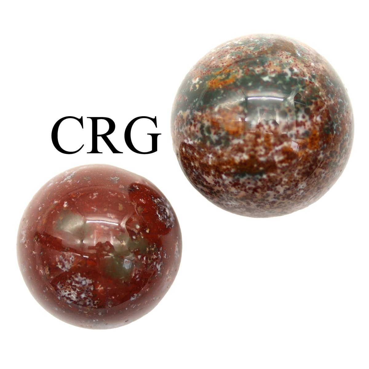 SET OF 4 - Fancy Jasper Mini Spheres / 0.5" AVG